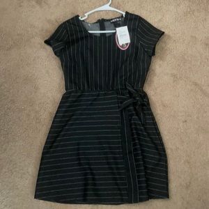 Paper dolls pinstriped dress